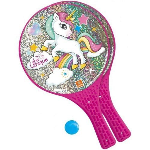 Plážový tenis Jednorožec MONDO - Růžová