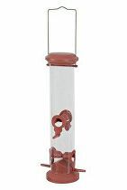 Kŕmidlo pre vtáky SILO 4 bidielka červená Zolux