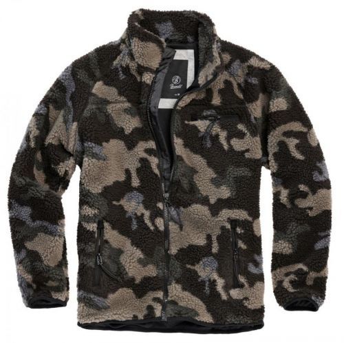 Bunda fleecová Brandit Teddyfleece - darkcamo, XL