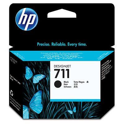 HP originál ink CZ133A, HP 711, black, 80ml, HP DesignJet T120, T520