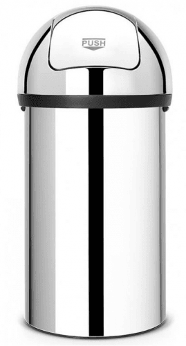 Odpadkový kôš Push Bin Brabantia lesklý ocelový 60 l