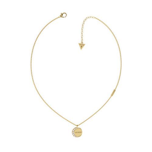 Guess Jemný pozlátený náhrdelník s kryštálmi Moon Phases JUBN01189JWYG