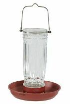 Kŕmidlo vonkajšie GLASS sklo červená Zolux