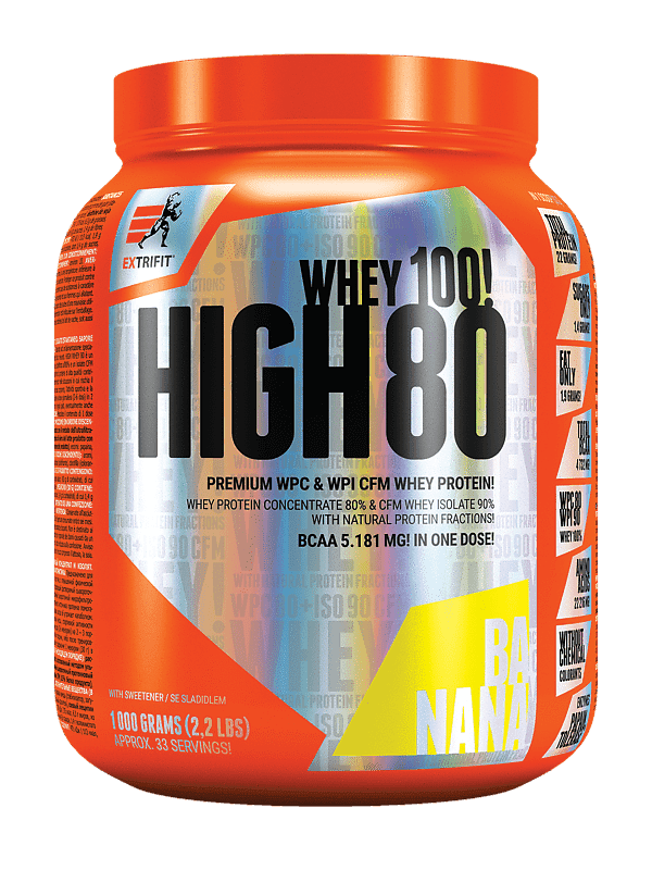 Extrifit High Whey 80 1000 g banana