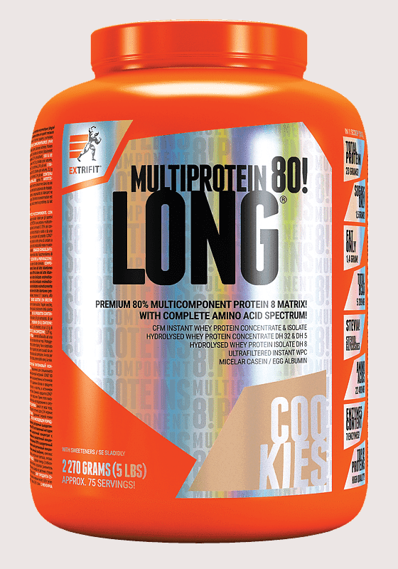 Extrifit Long 80 Multiprotein 2270 g cookies cream