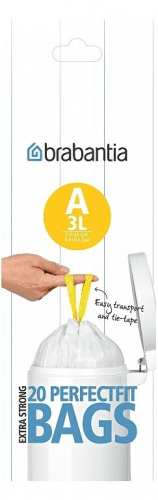 Vrecia do odpadkového koša A PerfectFit Brabantia 3 l 20 ks v roli
