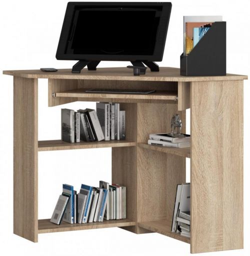 Rohový psací stůl Ted dub sonoma