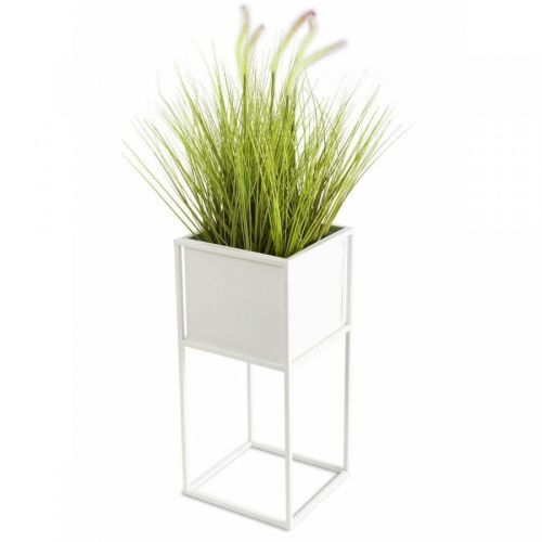Stojan na květiny Lea 50 cm bílý