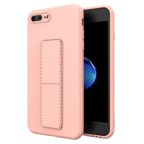 MG Kickstand silikónový kryt na iPhone 7 / 8 Plus, ružový