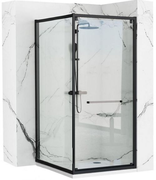 Rea sprchovací kút SPACE IN čierna 80x100 REAID-6799