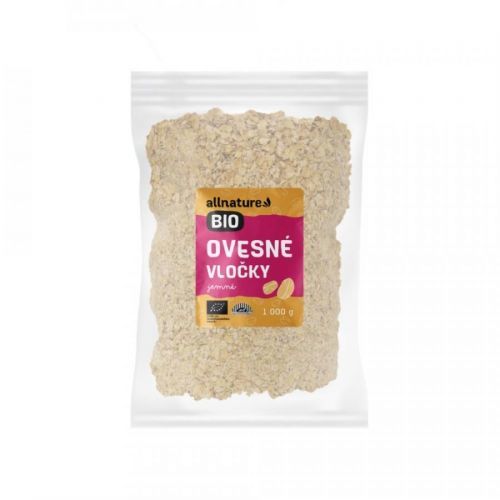 ALLNATURE Ovsené vločky jemné BIO 1000 g