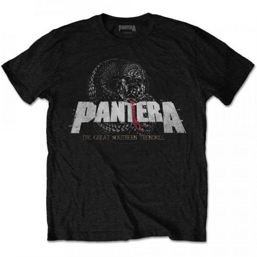 Pantera - Tričko Snake Logo - Muž, Unisex, Čierna, XXL