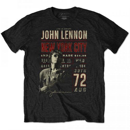 John Lennon - Tričko NYC '72 - Muž, Unisex, Čierna, L