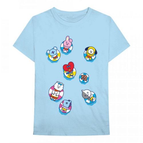 BTS - Tričko Bon Voyage - Muž, Unisex, Modrá, L