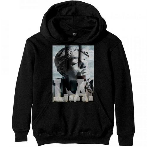2Pac - Mikina LA Skyline - Muž, Unisex, Čierna, S