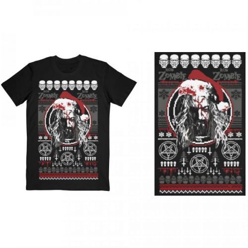 Rob Zombie - Tričko Bloody Santa - Muž, Unisex, Čierna, S