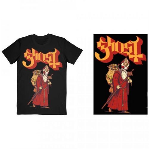 Ghost - Tričko Greetings From Papa Noel - Muž, Unisex, Čierna, S
