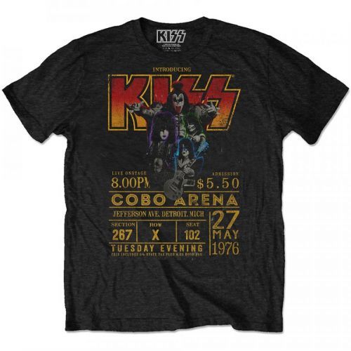 Kiss - Tričko Cobo Arena '76 - Muž, Unisex, Čierna, L
