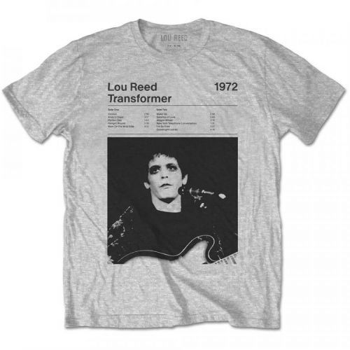 Lou Reed - Tričko Transformer Track List - Muž, Unisex, Šedá, L