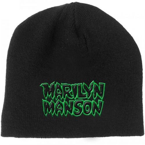 Marilyn Manson - Čapica Logo - Muž, Unisex, Čierna, Univerzálna