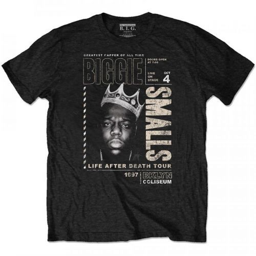 Biggie Smalls - Tričko Life After Death Tour - Muž, Unisex, Čierna, L