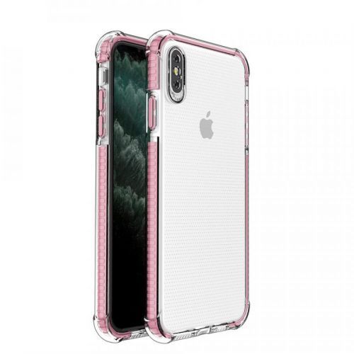 Silikónové puzdro Spring Armor pre Apple iPhone XS Max - Slabo Ružová KP9572