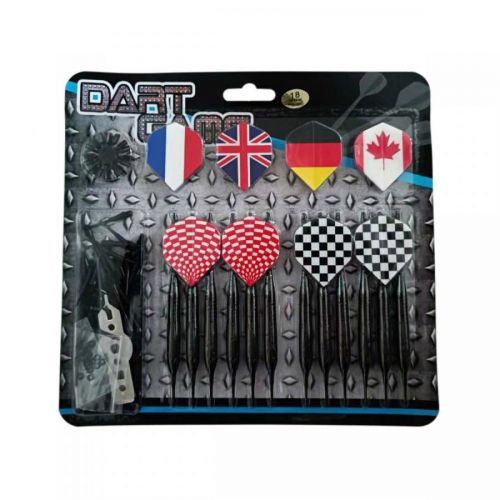 Šípky MASTER Black Plated Brass 12ks - softip 18g set