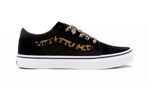 Vans Old Skool Leopard Fur Black Youth čierne VN0A4UHZNUO