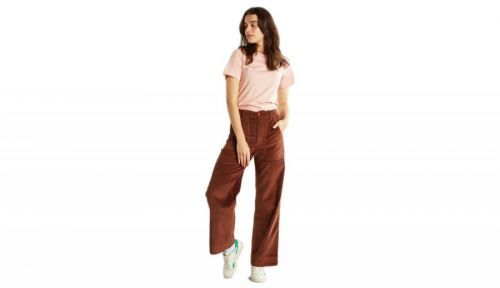 Dedicated Vara Workwear Pants Corduroy Brown hnedé 19071