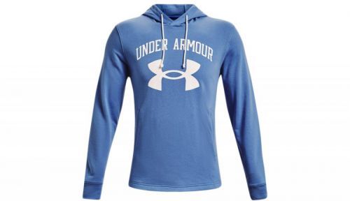 Under Armour Rival Terry Logo Hoodie modré 1361559-488