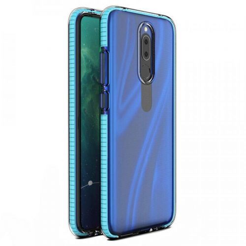 Puzdro Spring clear TPU pre Huawei Mate20 Lite  - Tyrkysová KP8612