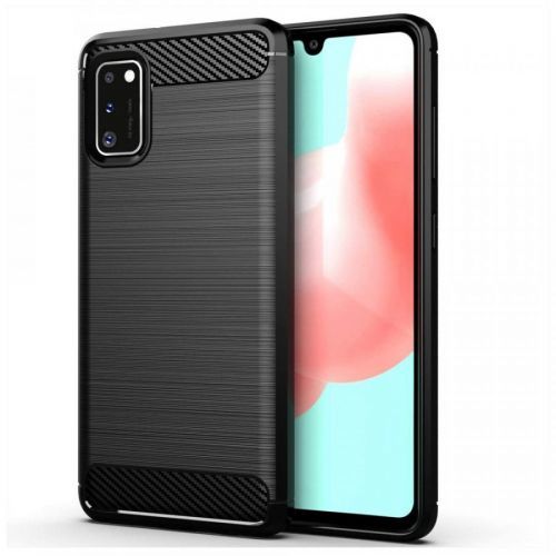 Puzdro Carbon Bush TPU pre Samsung Galaxy A11/Galaxy M11  - Čierna KP9490