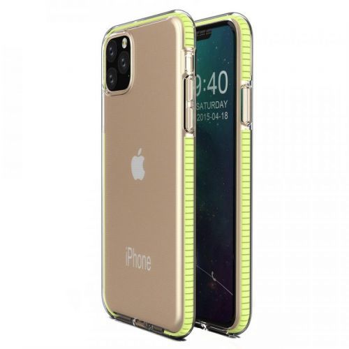 Puzdro Spring clear TPU pre Apple iPhone 11 Pro  - Žltá KP8626