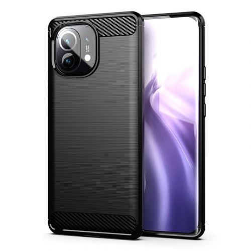 Puzdro Carbon Bush TPU pre Xiaomi MI 11  - Čierna KP9426