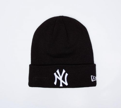New Era MLB Essential Cuff New York Yankees Beanie Black