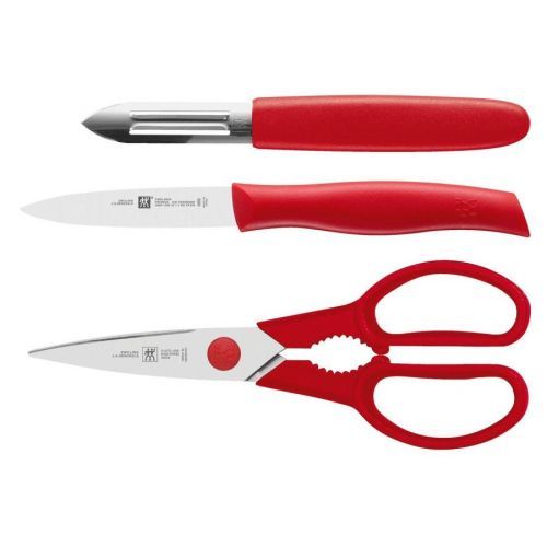 Kuchynská sada Twin Grip Zwilling červená 3 ks