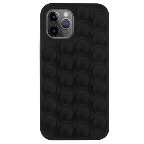 MG Push Bubble silikónový kryt na iPhone 11 Pro Max, čierny