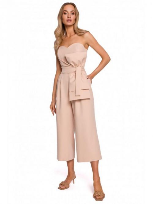 M571 Strapless Jumpsuit  EÚ S. béžový