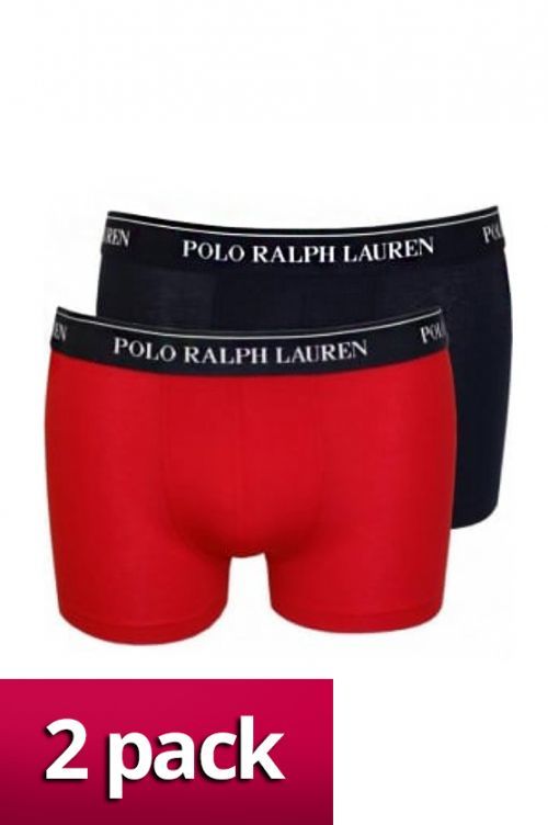 Pánske boxerky GB- 2 pack - Ralph Lauren modrá - červená M