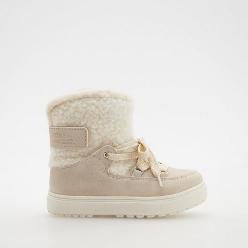 Reserved - Girls` ankle boots - Krémová
