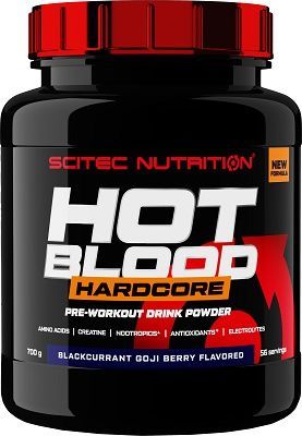 Scitec hot blood hardcore 700 g - red fruits