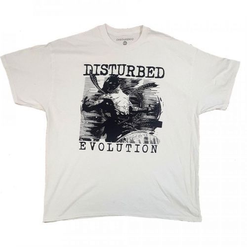 DISTURBED - Tričko Sketch - Muž, Unisex, Biela, XL