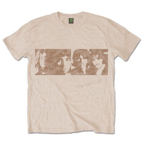 The Beatles - Tričko White Album Faces - Muž, Unisex, Natural, XL