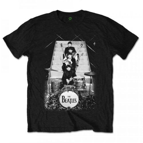 The Beatles - Tričko Stage Stairs - Muž, Unisex, Čierna, M