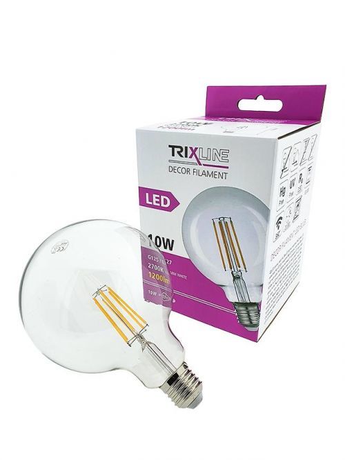 59BZ ŻARÓWKA LED 10W E27 DECOR FILAMENT G125 2700K