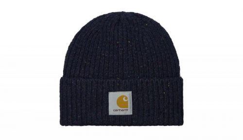 Carhartt WIP Anglistic Beanie Speckled Dark Navy Heather modré I013193_0JF_XX