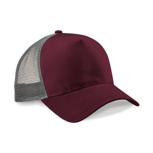 Šiltovka Beechfield Snapback Trucker - burgundy