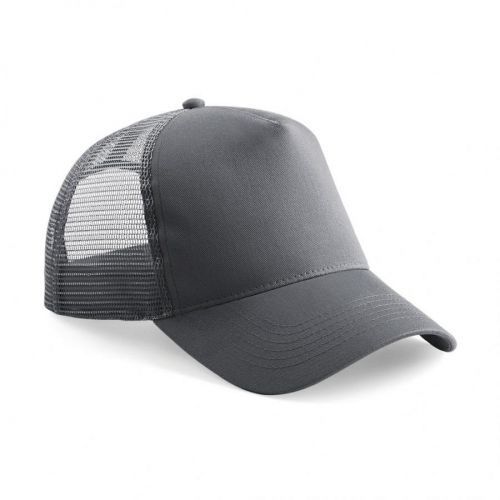 Šiltovka Beechfield Snapback Trucker - tmavo sivá