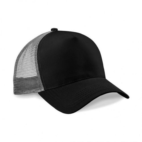 Šiltovka Beechfield Snapback Trucker - čierna-sivá