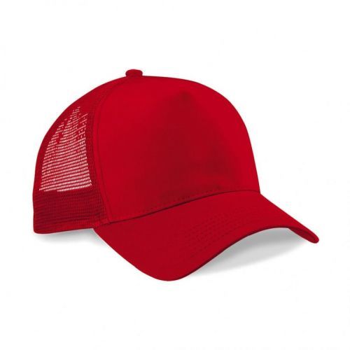 Šiltovka Beechfield Snapback Trucker - červená